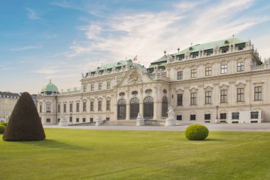 Avusturya, Viyana 'daki Belvedere Sarayı' nın güzel manzarası