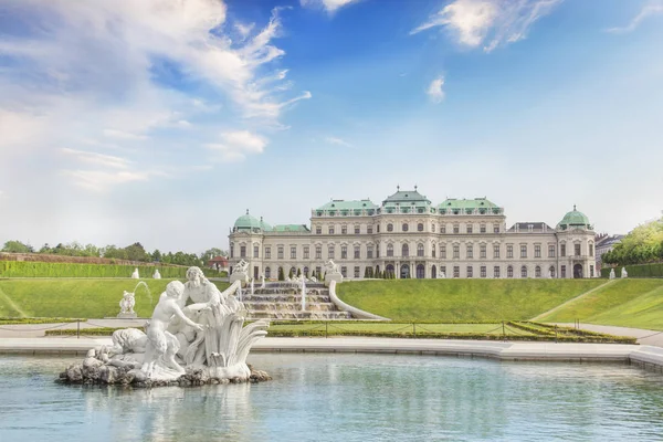 Чудовий Вид Палац Бельведер Відні Австрія — стокове фото