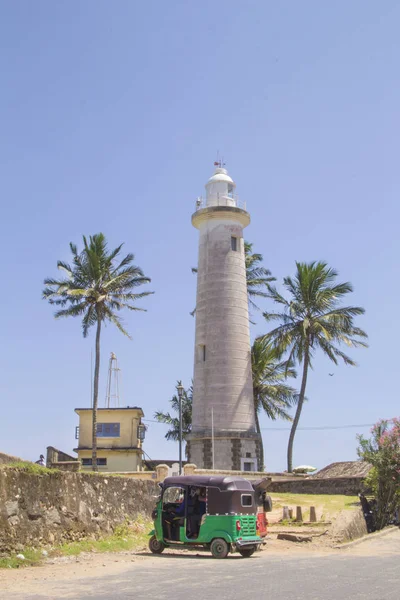Прекрасний Вид Знаменитий Маяк Форт Галле Шрі Ланка Сонячний День — стокове фото