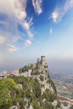 mimari, güzel görünümü, Guaita, tepeler, ufuk, Monte Titano, mount, san Marino Cumhuriyeti, showplace, görüş, kule, guaita kulesi