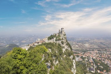 mimari, güzel görünümü, Guaita, tepeler, ufuk, Monte Titano, mount, san Marino Cumhuriyeti, showplace, görüş, kule, guaita kulesi