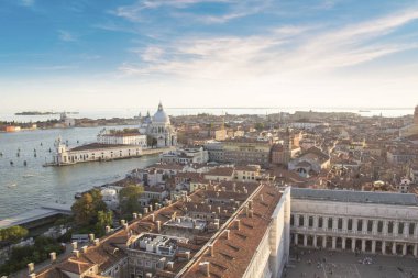 Santa Maria della Salute ve Venedik, İtalya Venedik lagün manzarası
