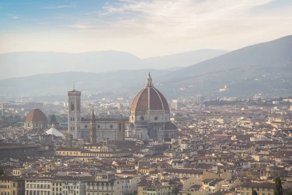 Hermosa Vista Del Campanario Santa Maria Del Fiore Giotto Florencia —  Fotos de Stock