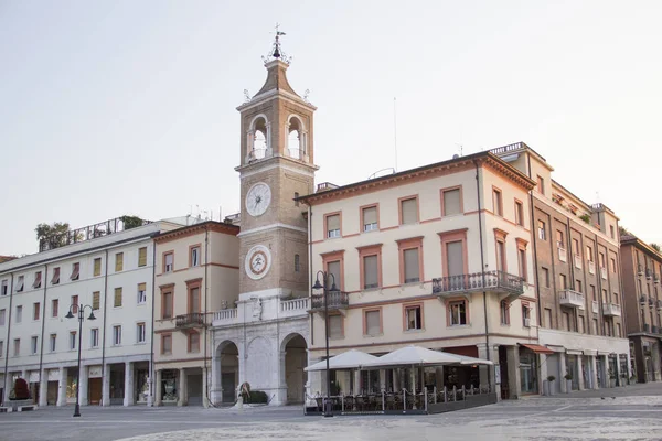 Belle Vue Sur Place Des Trois Martyrs Rimini Italie — Photo