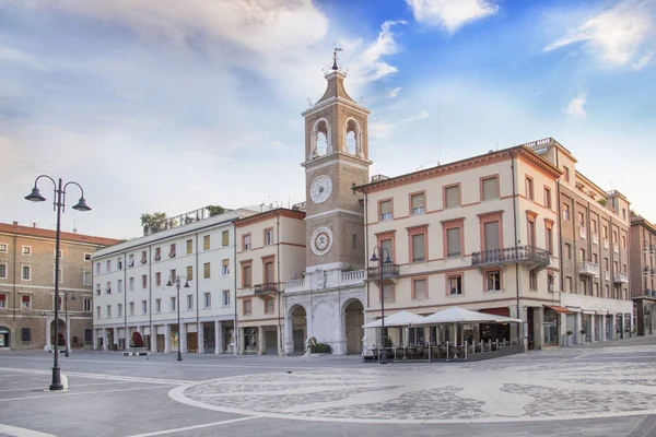 Hermosa Vista Plaza Los Tres Mártires Rímini Italia —  Fotos de Stock