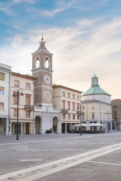 Όμορφη Θέα Της Πλατείας Των Τριών Μαρτύρων Στο Ρίμινι Ιταλία — Φωτογραφία Αρχείου