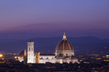 Santa Maria del Fiore ve Giotto's Belltower Floransa, İtalya güzel görünümü