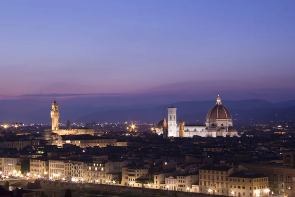 Wunderschöner Blick Auf Santa Maria Del Fiore Und Giottos Glockenturm — Stockfoto