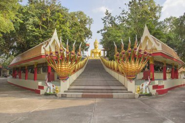 Pattaya, Tayland 'daki Büyük Buda Tepesi' nin güzel manzarası