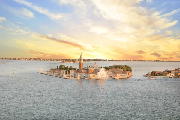 Gyönyörű Kilátás Nyílik Katedrális San Giorgio Maggiore Egy Szigeten Velencei — Stock Fotó