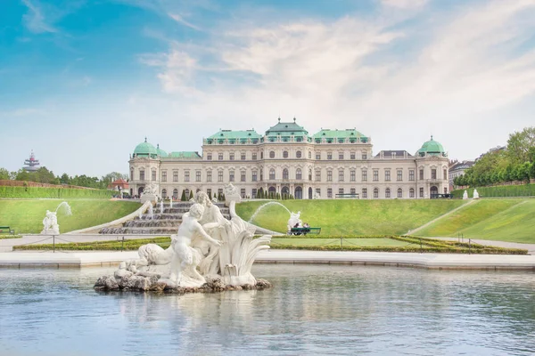 Schöne Aussicht Auf Das Schloss Belvedere Wien Österreich — Stockfoto