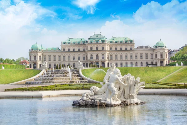 奥地利维也纳Belvedere宫的美丽景色 — 图库照片