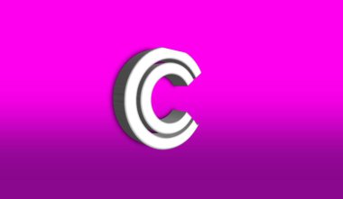 3B Harf C logo tasarım şablonu elementleri
