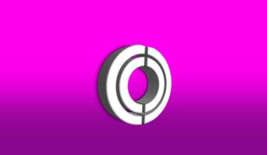 3B Harf O logo tasarım şablonu elementleri