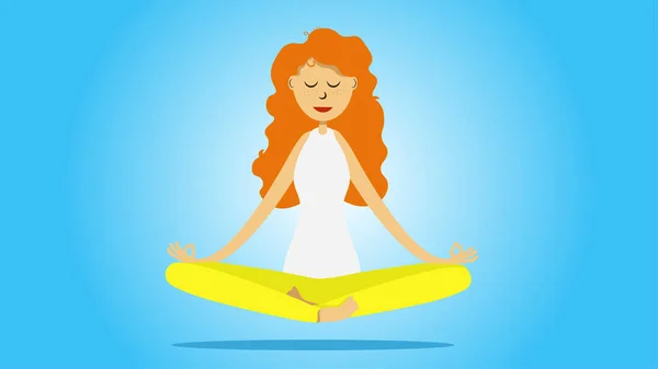 Nilüfer pozisyonunda kadın yoga dersleri