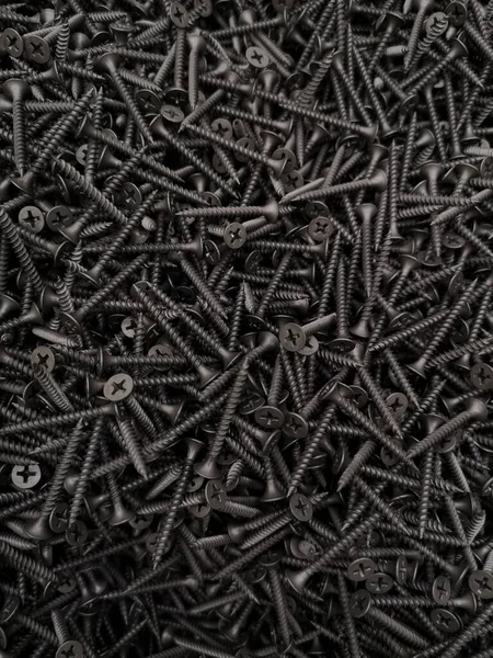 Muchos Tornillos Sueltos Fondo — Foto de Stock