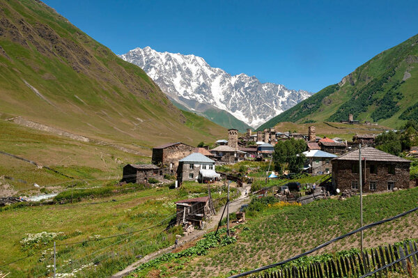 Caucasus.Alpine village Ushguli.Georgia.Svaneti.