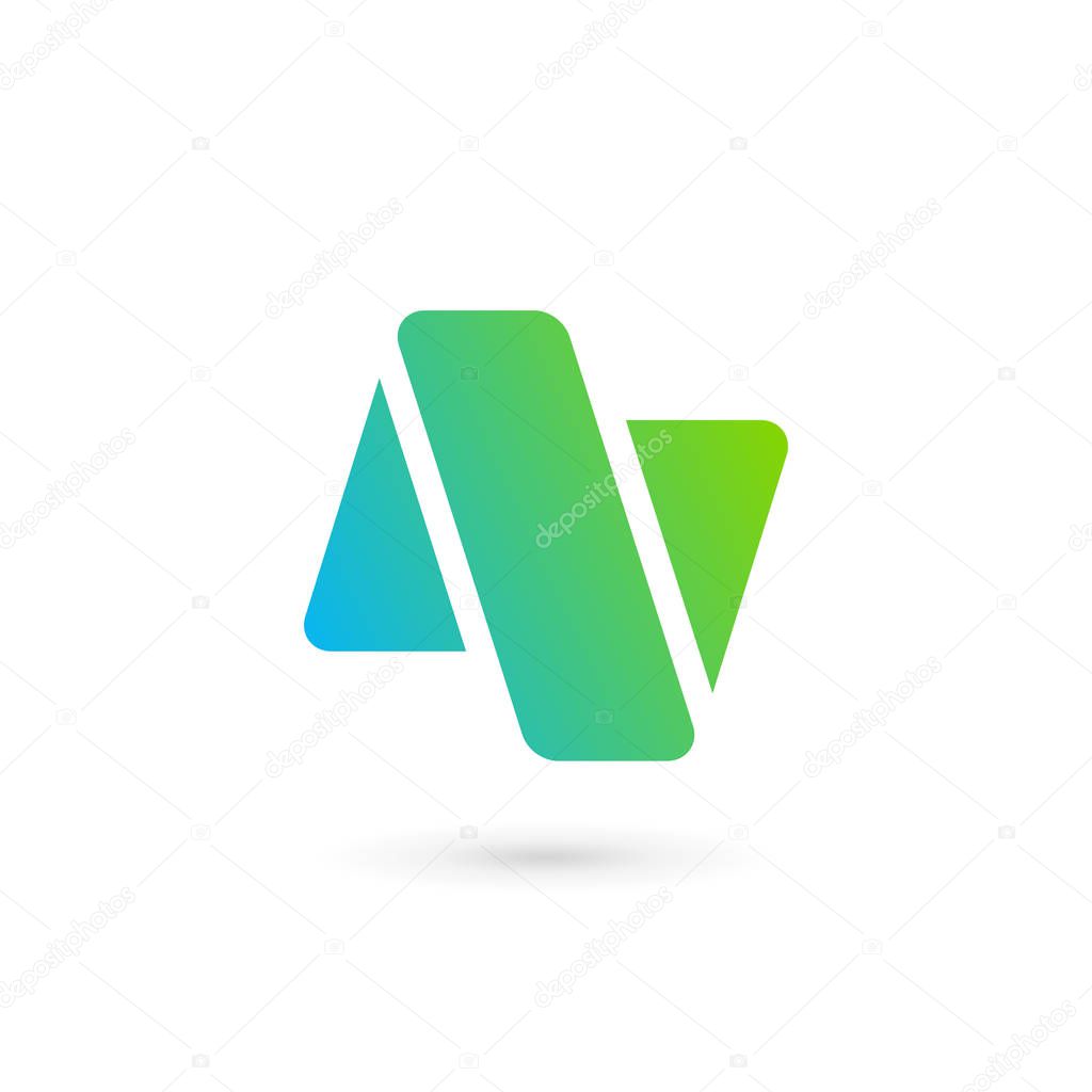 Letter N logo icon design template elements