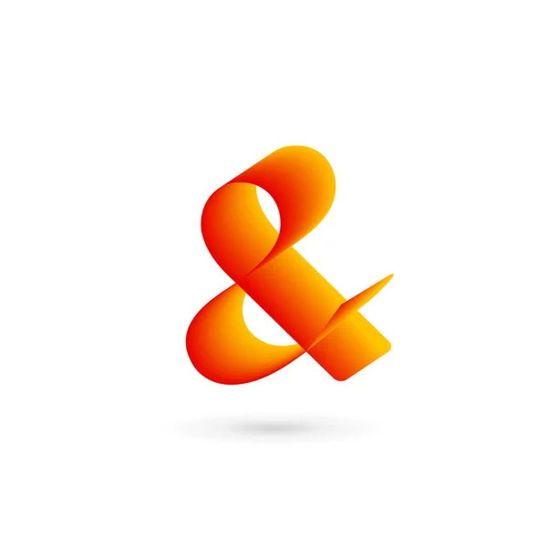 Symbol Ampersand Logo Icon Design Template Elements — Stock Vector