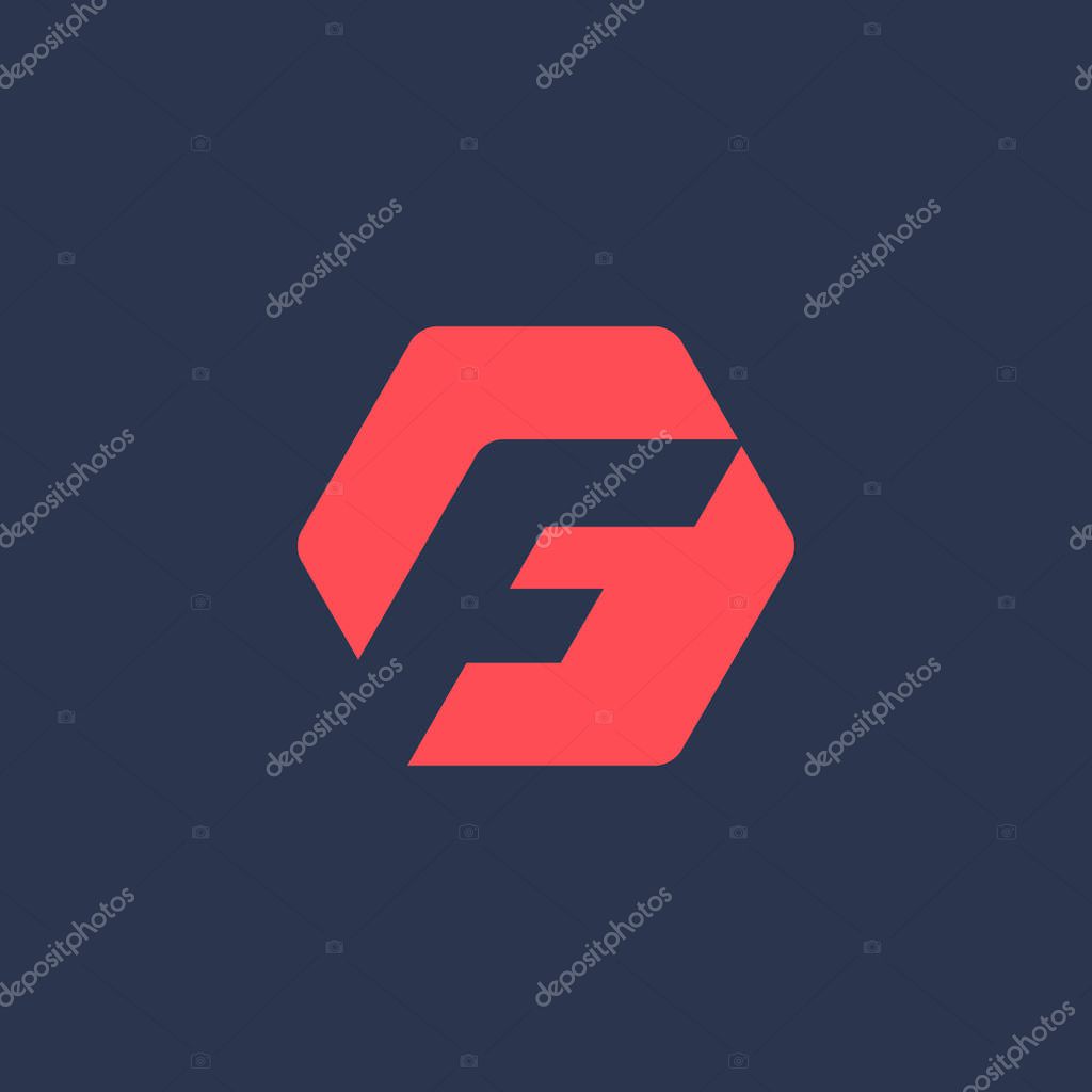 Letter F logo icon design template elements