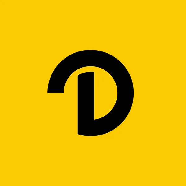 文字Dロゴアイコンデザインテンプレート要素 — ストックベクタ