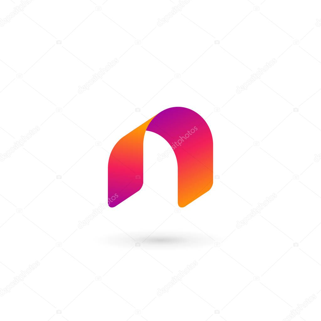 Letter N logo icon design template elements