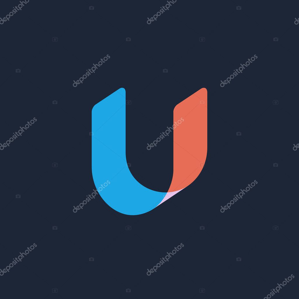 Letter U logo icon design template elements