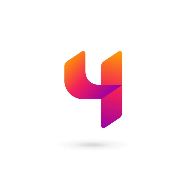 Numéro Éléments Modèle Conception Icône Logo — Image vectorielle