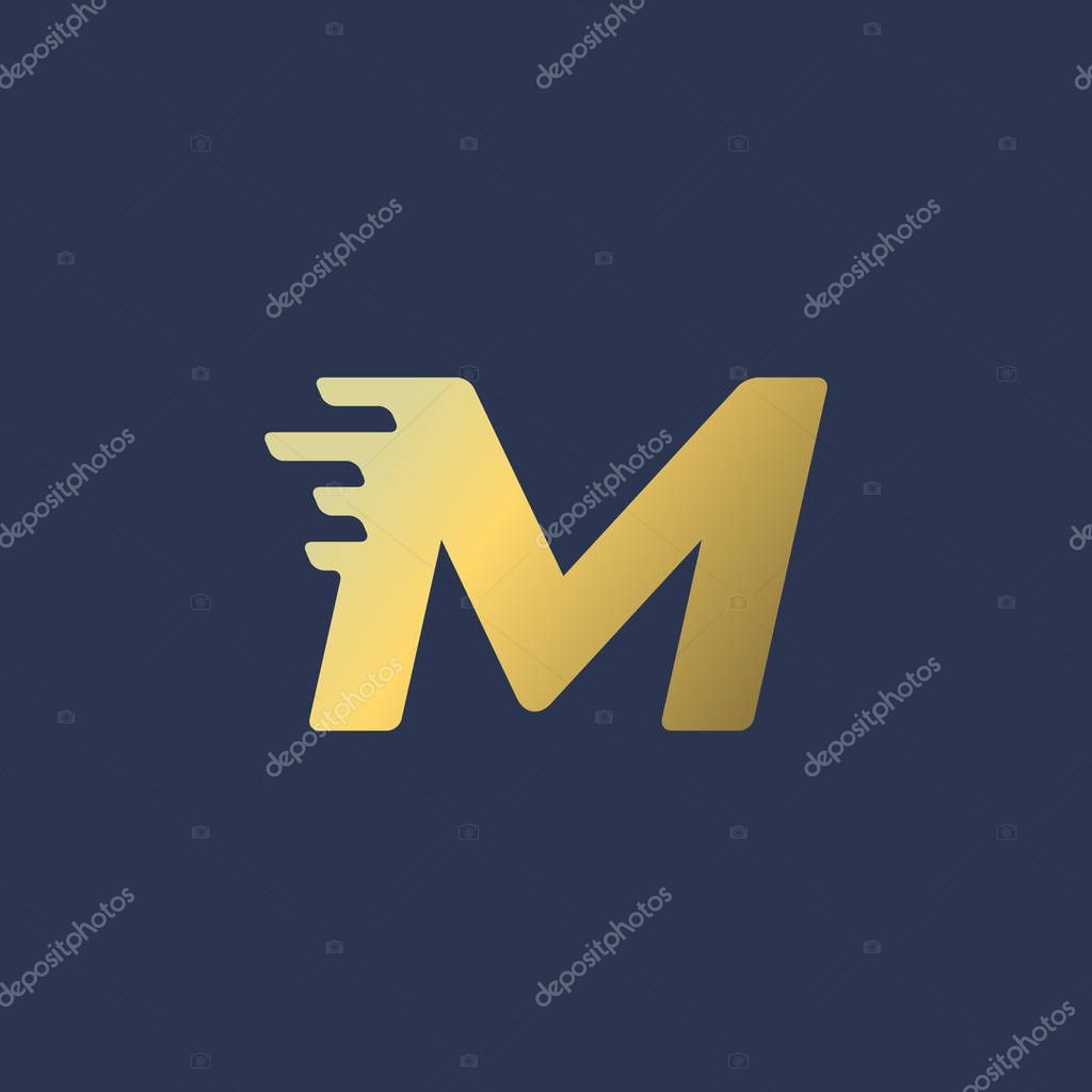 Letter M logo icon design template elements