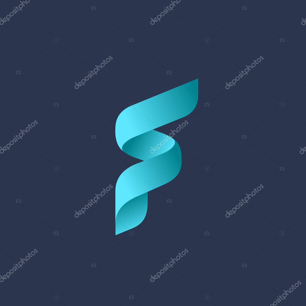 Letter F logo icon design template elements