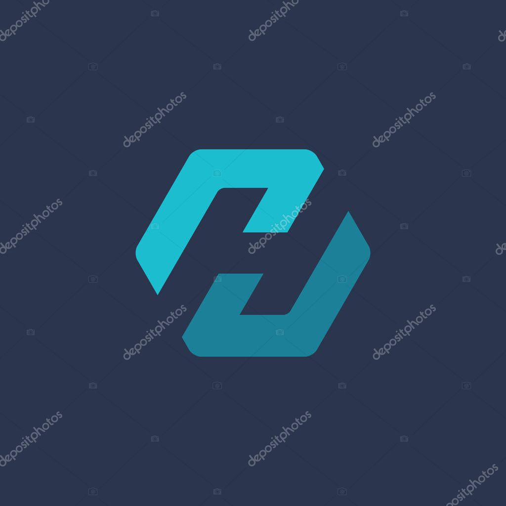 Letter H logo icon design template elements