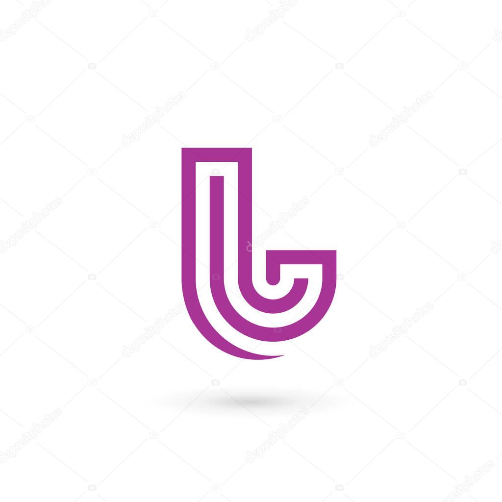 Letter L logo icon design template elements