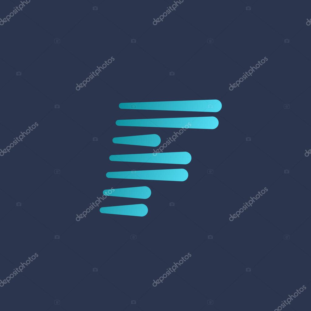 Letter F logo icon design template elements