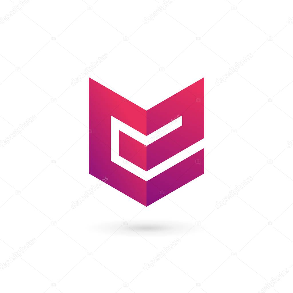 Letter E shield logo icon design template elements