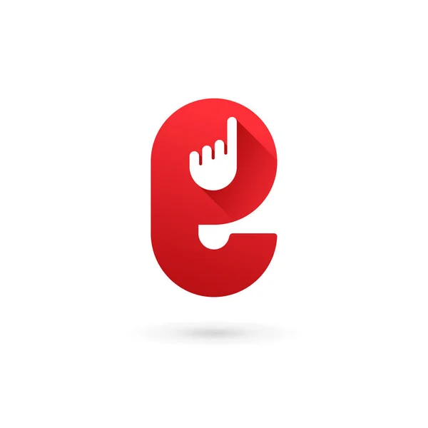 Елементи Шаблону Логотипу Літери Рука Руки — стоковий вектор