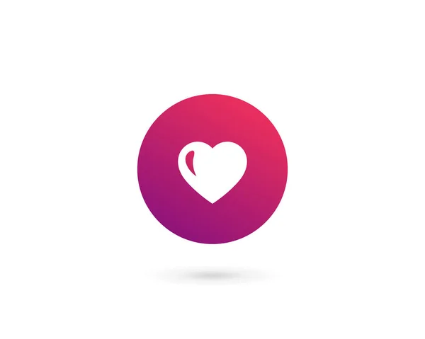 Lettre Numéro Coeur Logo Icône Conception Éléments Modèle — Image vectorielle