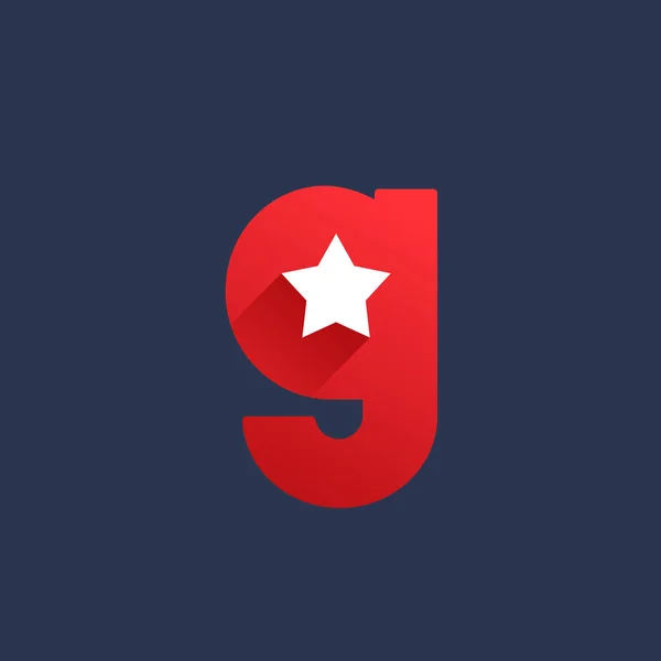 Элементы Шаблона Логотипа Буквы Звезды — стоковый вектор