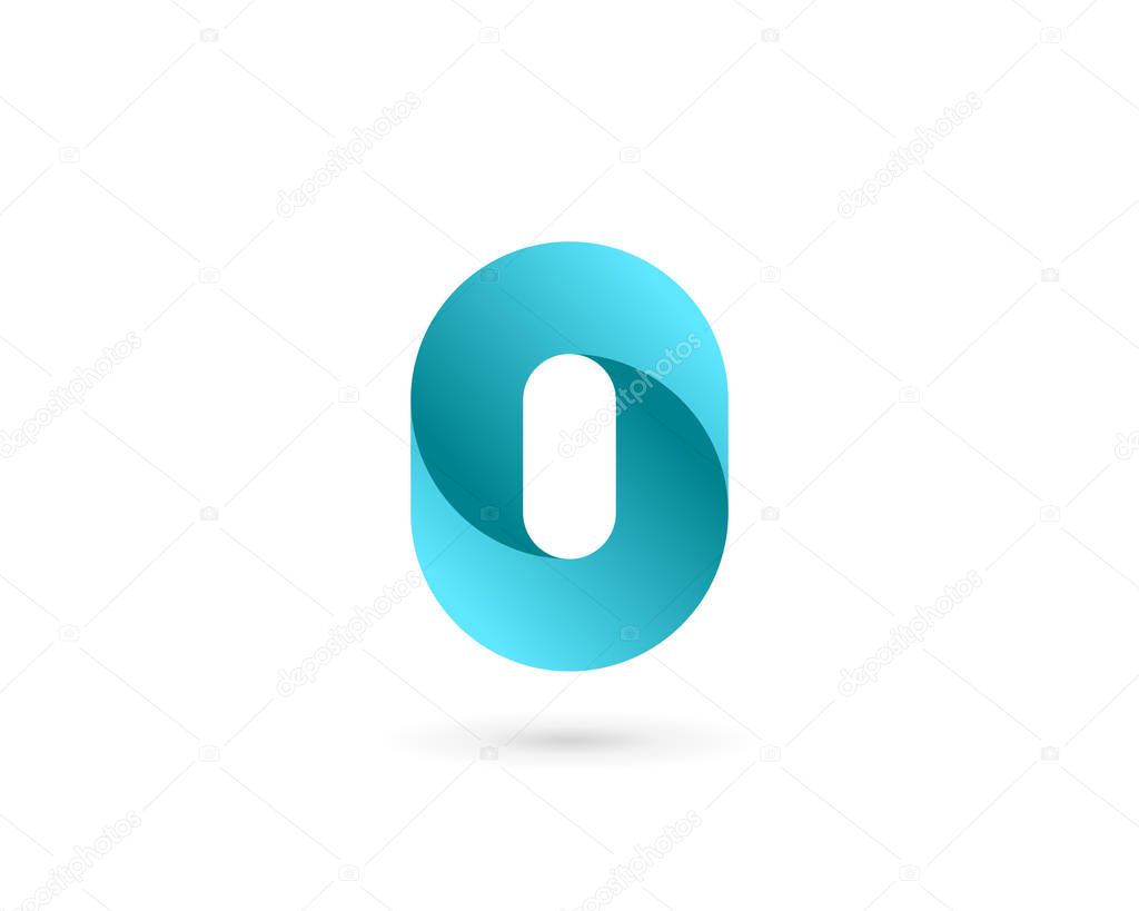 Letter O number 0 logo icon design template elements