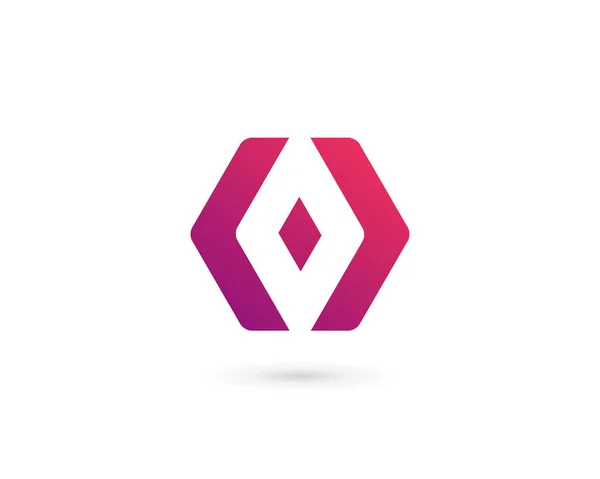 Abstrakta Verksamhet Logo Ikon Design Med Bokstaven — Stock vektor