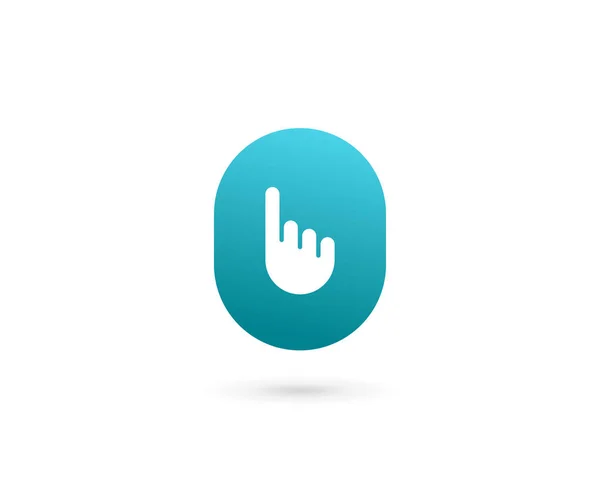 Bokstaven Nummer Hand Logo Ikon Design Mall Element — Stock vektor