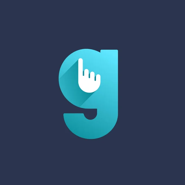 Letter Hand Logo Pictogram Sjabloon Ontwerpelementen — Stockvector