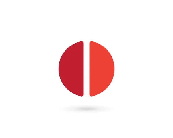 Abstraktes Logo Icon Design Mit Buchstabe — Stockvektor
