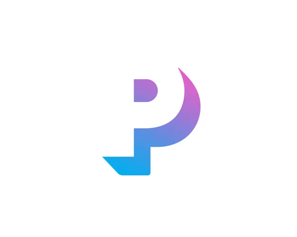 Letter P logo pictogram ontwerp template elementen — Stockvector