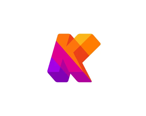 Elementy wzoru ikony logo litera K — Wektor stockowy