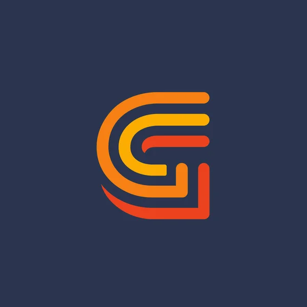 Litera G logo ikona projektowania elementów szablonu — Wektor stockowy