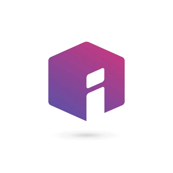 De letter I info logo pictogram-ontwerpelementen sjabloon — Stockvector