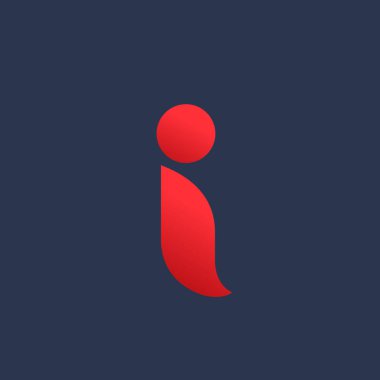 Letter I logo icon design template elements clipart