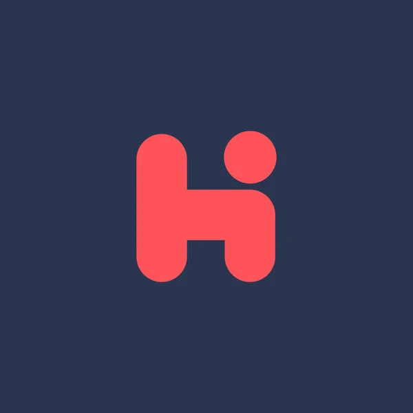 Letra H icono del logotipo elementos de plantilla de diseño — Archivo Imágenes Vectoriales