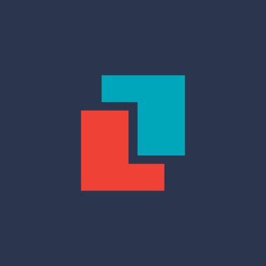 Letter L logo icon design template elements clipart