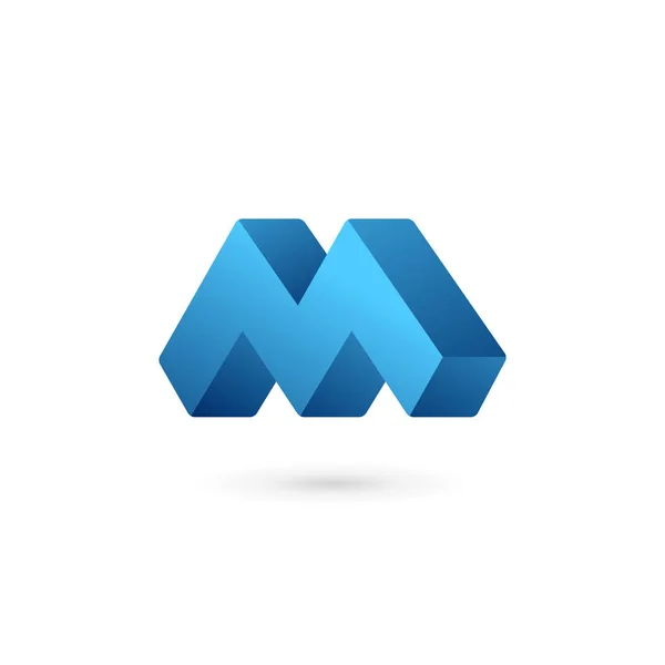 Letter M logo pictogram ontwerp template elementen — Stockvector